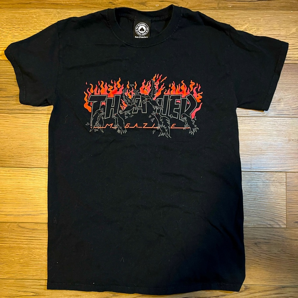 Thrasher Crow Flame Graphic Tee